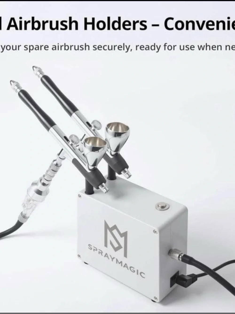 NEW - Airbrush Kit with Air Compressor, Dual-Action Air Brush Gun Painting Set